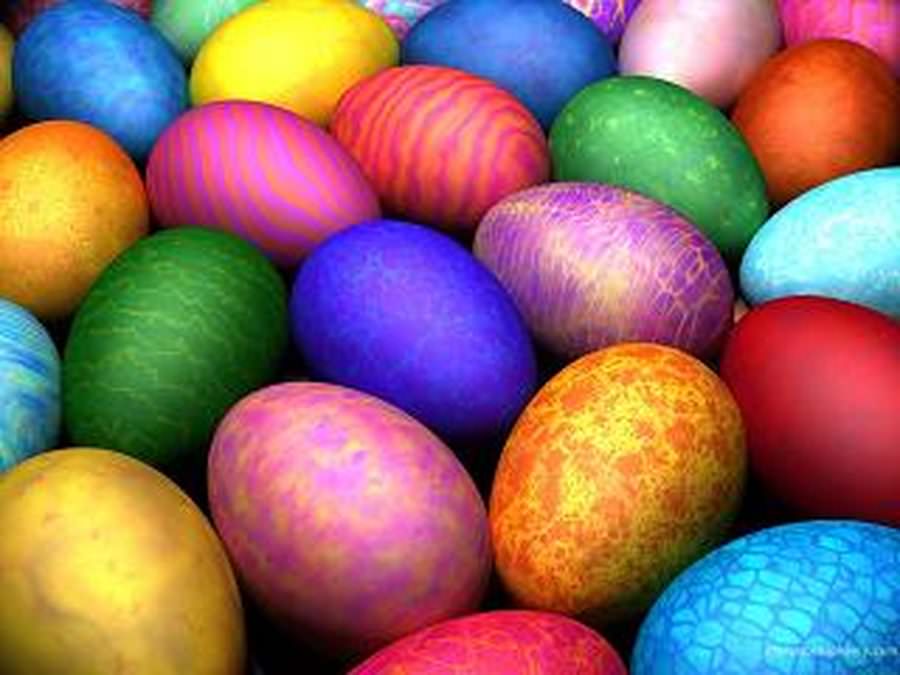 Beautiful multi-colored Easter Eggs